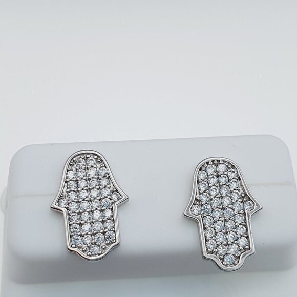 "925 sterling silver luxury CZ earrings for women/girls, Best for RJUS21… - Picture 2 of 11